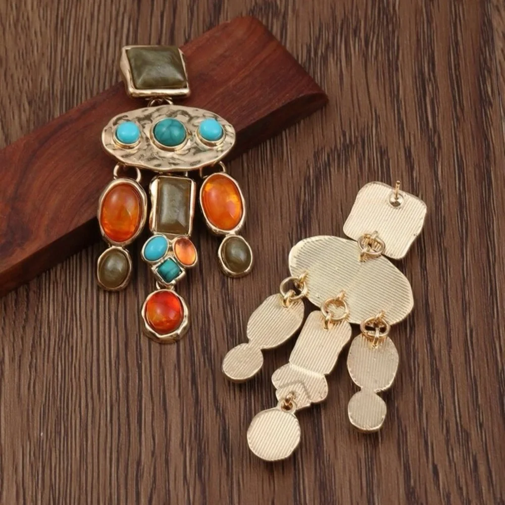 Geometric earrings - Picture 4 of 5